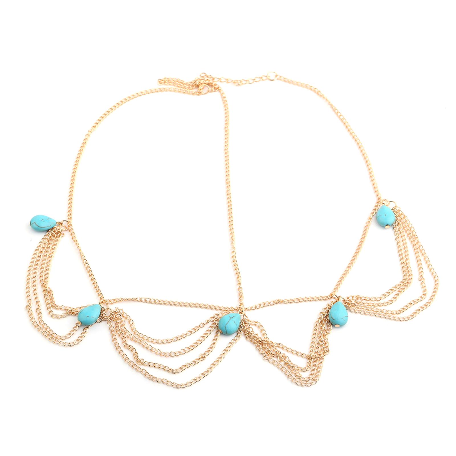 

Украшение для головы Цепочка Ювелирные изделия Фестиваль Выпускной костюм Аксессуары для волос Модные повязки на голову Головные уборы для женщин Девушек синий