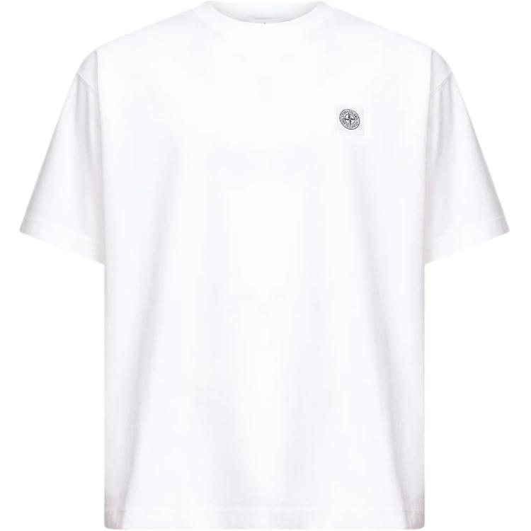 Stone Island Ss26 Solid Ribbed Crew Neck Short Sleeve T-Shirt Men Tops L1S152100030S0115V0001 M