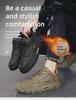 Men's Large Size Winter Mid-Top Fashion & Sport Shoes with Extra Warm Velvet