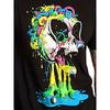 Camiseta Gráfica de Calavera de Dibujos Animados para Hombre 2024 Verano Nueva Camiseta Oversize para Hombre Tops Estampados Casuales para Hombre Manga Corta Venta Caliente