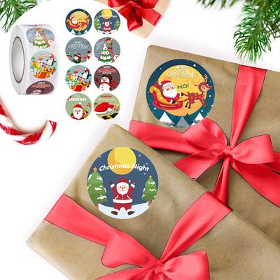 Christmas Stickers 1 Roll 500 Posts  Happy Faces Xmas Kids Stickers Decals For Toys Gifts Crafts Decorations