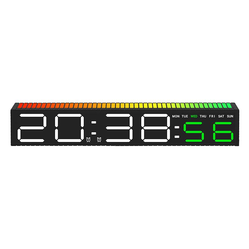 Creative LED Electronic Clock Pickup Clock Bedside Ornament Alarm Clock Light Electronic Clock Colorful