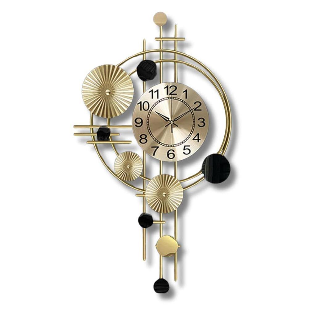 Big Size Antique Metal Designer Wall Clock For Living Room, Bedroom, Office, Home Stylish Latest Fancy Big Size Modern Analog Wall Watch For Home