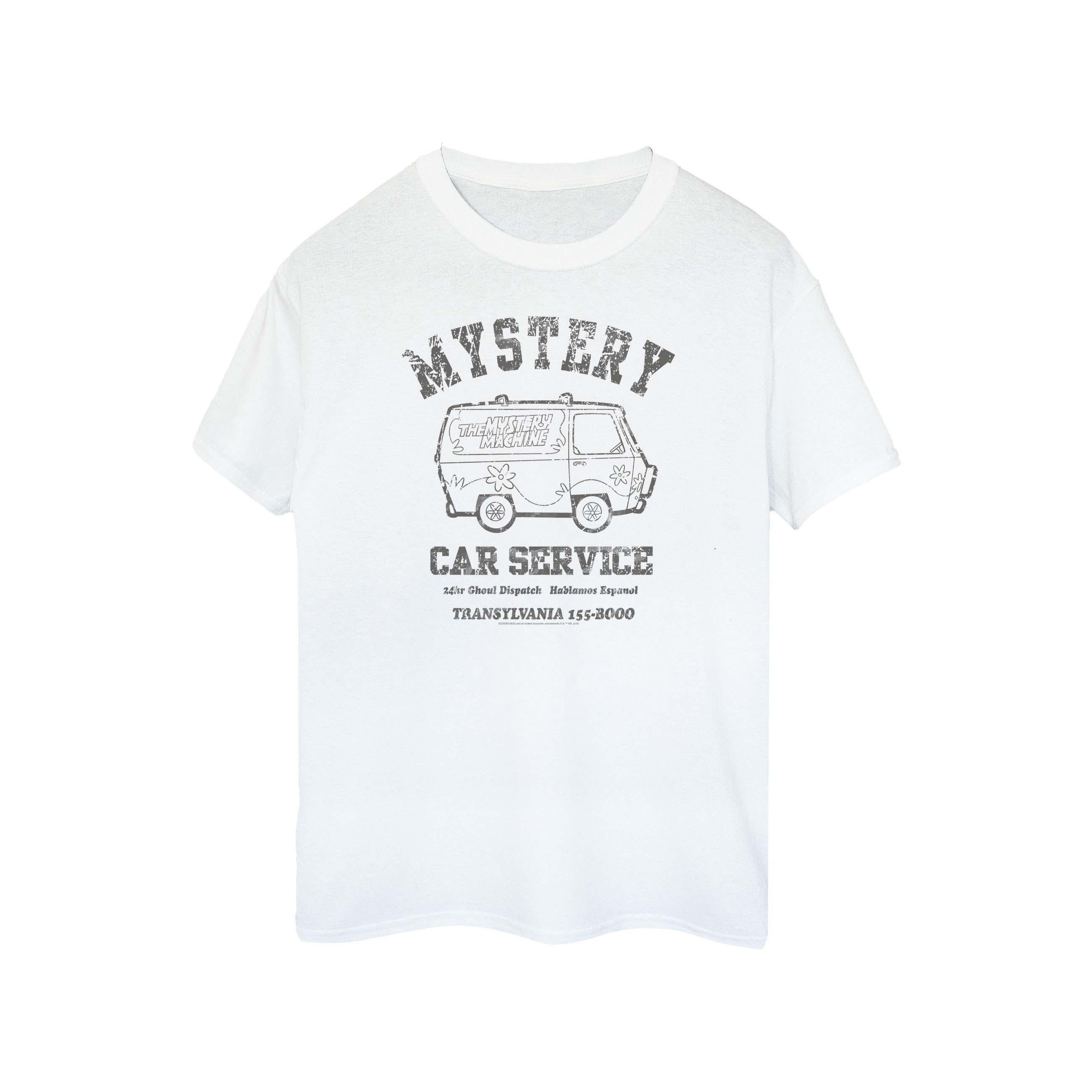 Scooby Doo Camiseta de algodón para novio Mystery Car Service para mujer/señora XXL blanco