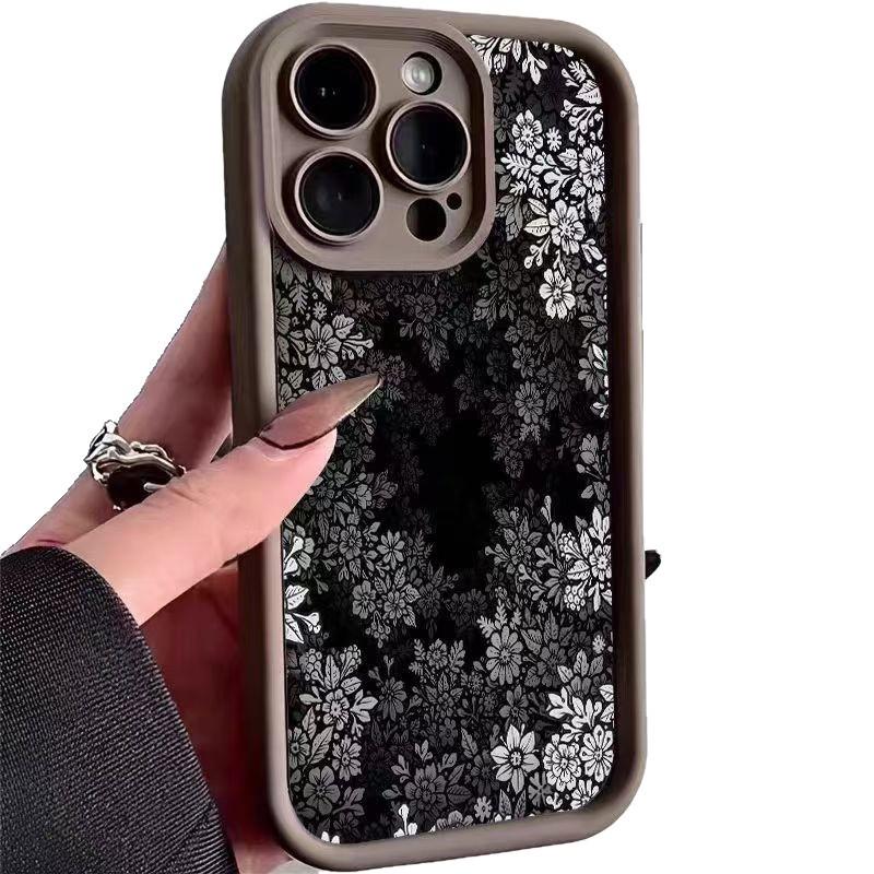 Cross Black Tree White Flower Case for Samsung A55, A16, S24 Ultra, S21, S23
