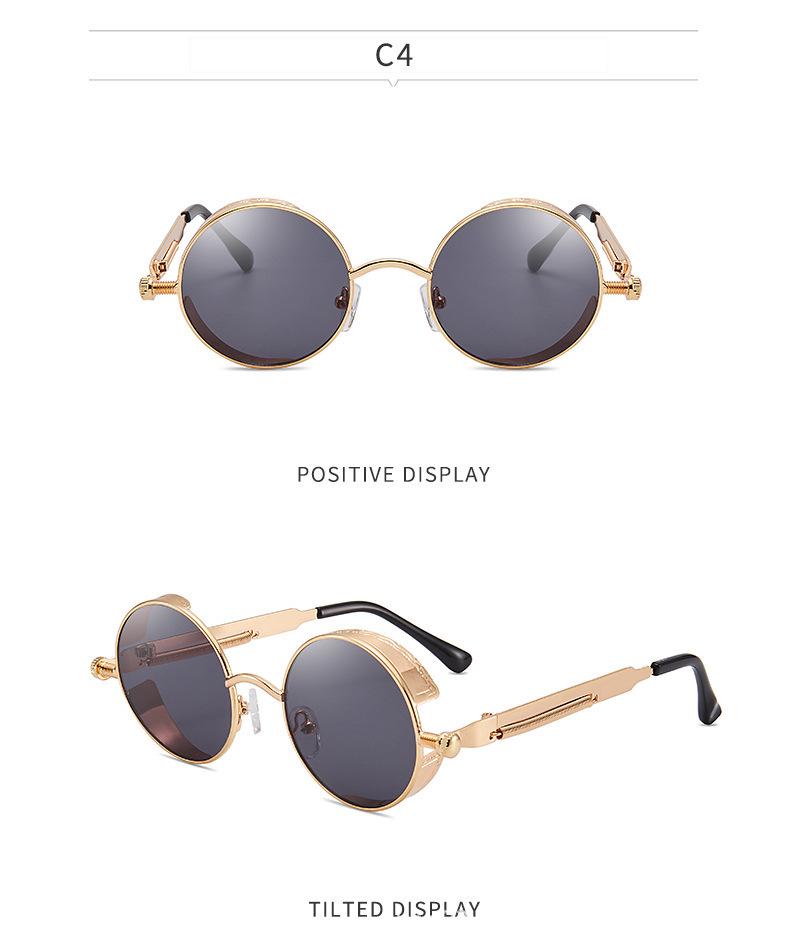 Retro Punk Cross-Mirror Sunglasses: Stylish Hip-Hop Eyewear for Men and Women
