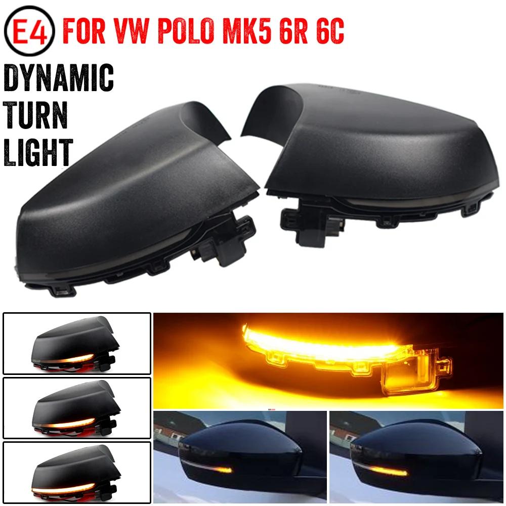 For Volkswagen VW Polo MK5 6R 6C 2009 - 2016 2017 LED Dynamic Turn Signal Light Flasher Flowing Water Blinker Flashing Light