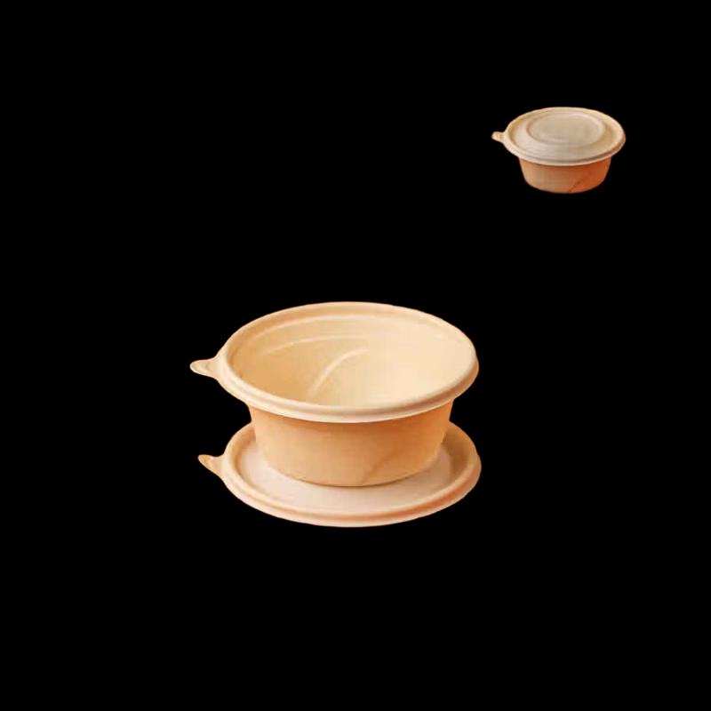 Eco-Friendly Biodegradable Corn Starch Disposable Round Food Container