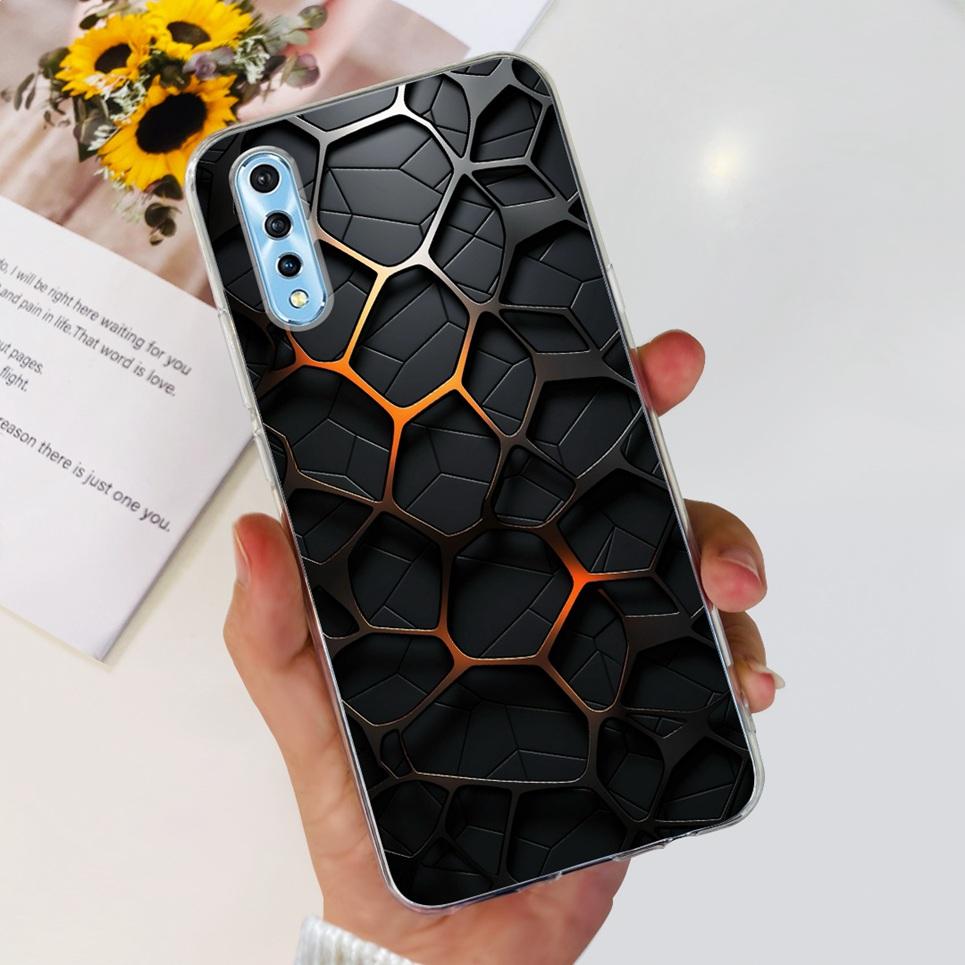 For Vivo 1907 Vivo Y7s Y17s Case Back Cover Cartoon Cool Style Animals Girly Flower Fashion Soft TPU Silicone Bumper VivoY17s