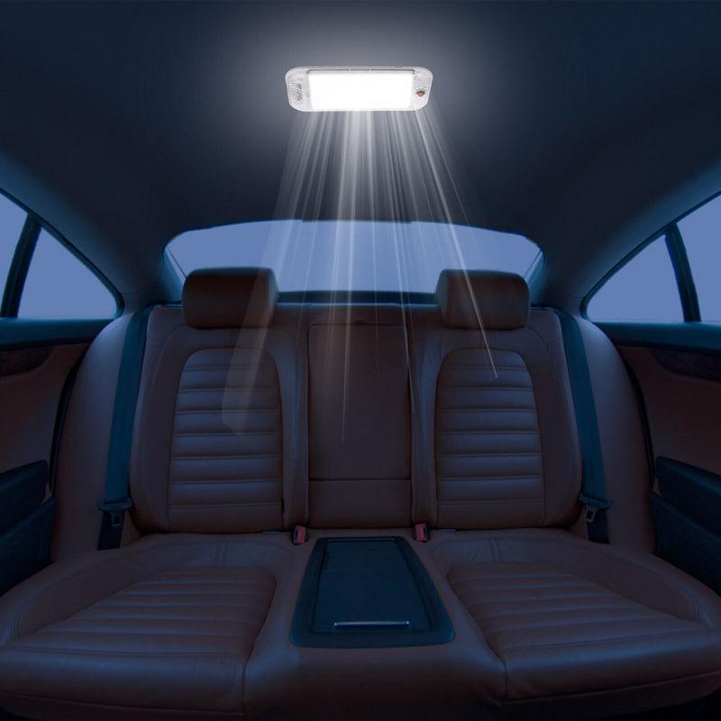 2x 12V-85V LED Car Vehicle Interior Dome Roof Ceiling Reading Light Lamp Car Roof Light Car Interior Trucks Van Lighting