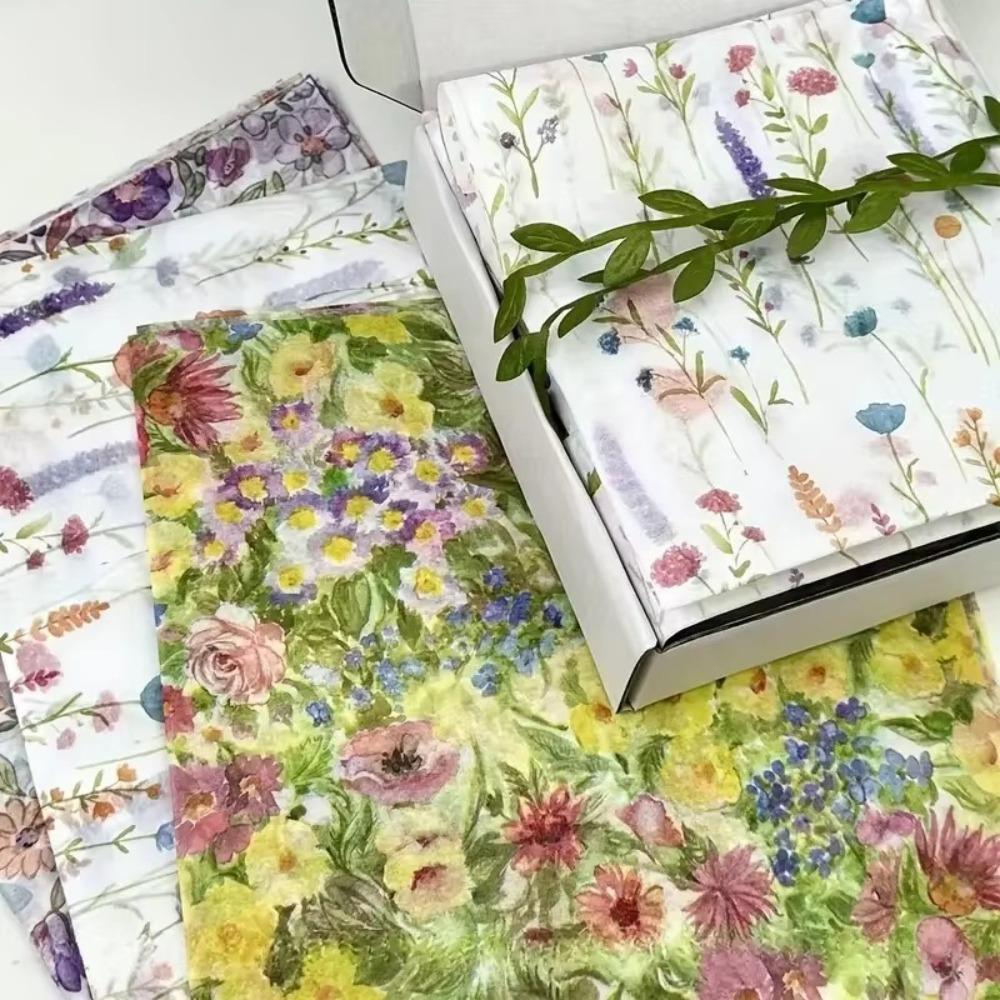 10PCS Bowknot Design Hand-Kneaded Paper Hand-rubbed Cotton Paper Gift Wrapping Paper  Festival Gift