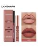 Langmanni Lipgloss Lipliner-Set 2 Sets nicht klebendes Cup-Matt-Lipgloss-Set