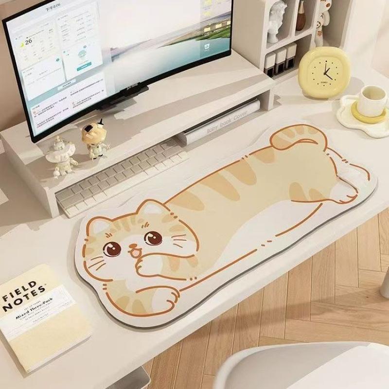 Extra Large Cute Cartoon Diatomaceous Earth Mouse Pad Desk Mat