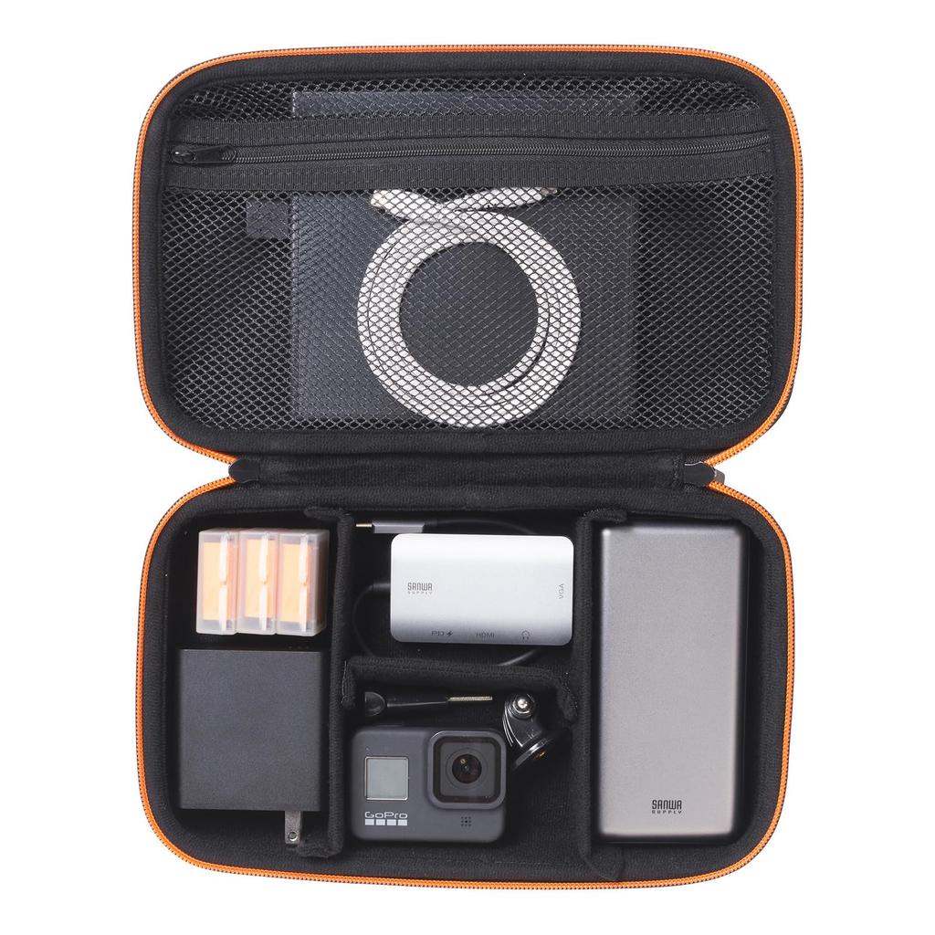 SANWA SUPPLY Semi-Hard Gadget Case (W260 X D150 X H80mm) IN-HDAD5BK