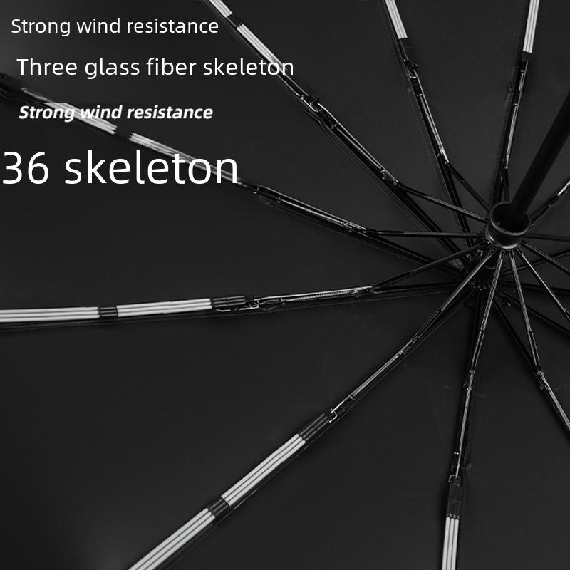 10-Bone Automated Dual-Use Umbrella: Large Folding, UV Protection, Sunshade for Men & Women