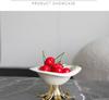 Creative Ceramic Fruit Plate Golden Branches Desktop Storage Container Candy Plate Tray Bowl Home Decoration Accessories