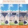 Long Handle Wall Cleaner, 360° Rotating Wall Mop, Wall Cleaner Cleaning Tool for Cleaning Walls/ceiling Fans/dust/skirting Boards/floors