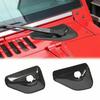 Carbon Fiber Front Windshield Wiper Base Trim Cover For Jeep Wrangler JK JKU 07+