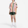 Nike Color-Block Striped Loose Print Short Sleeve Drop Shoulder T-Shirt Women Tops Summit-White FQ0701-123