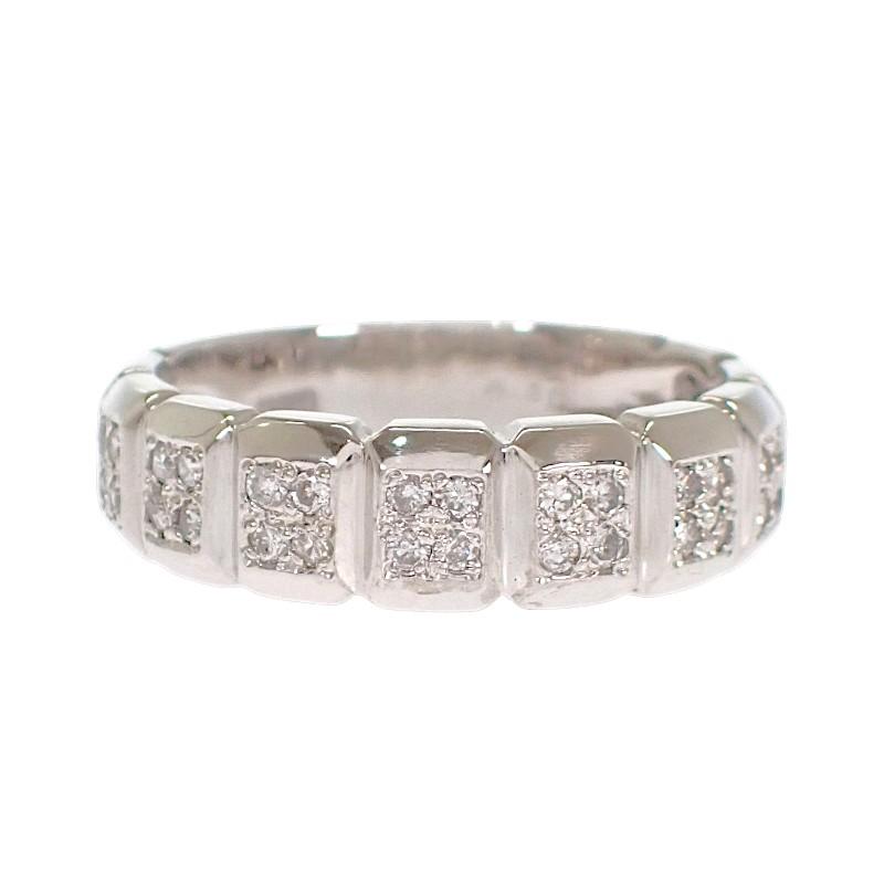 Sans marque  #14(Taille JP) bague or blanc K18 homme