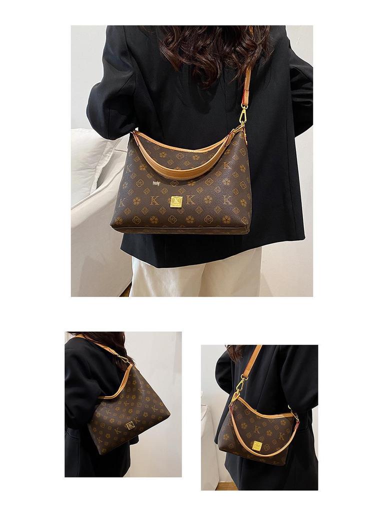 2025 Autumn Women's Versatile Large Capacity Retro Tote Bag for Daily Use and Commute