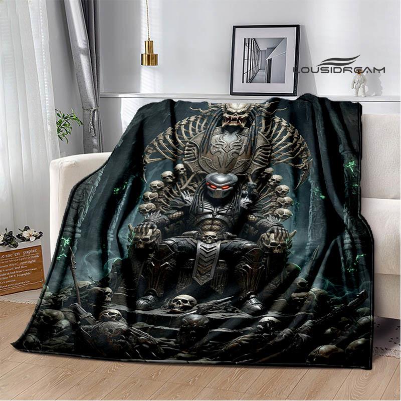 AVP Alien Vs Predator Blanket Picnic Blanket Warm Blankets Outdoor Blanket Home Bed Linings Blankets for Beds Birthday Gift
