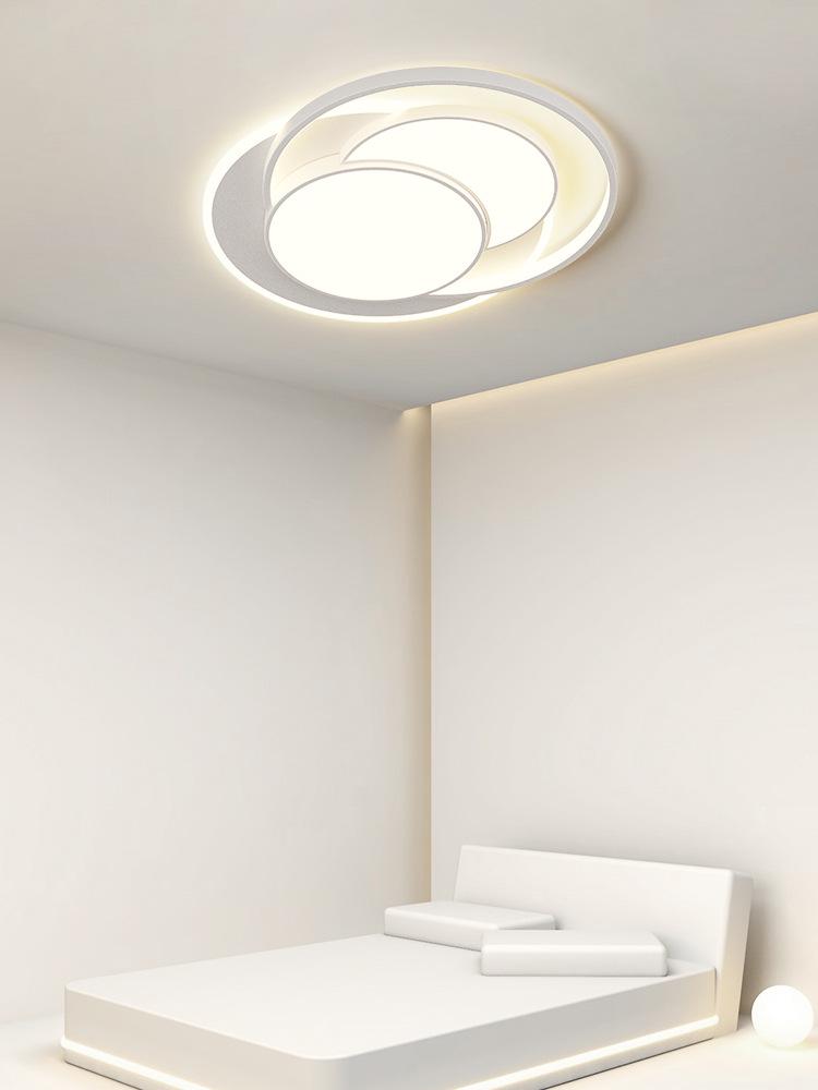 Cream Minimalist Smart Ceiling Light for Living Room - 2022 Popular Style Lighting Fixture Package