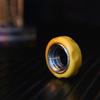 Mechanical Fidget Ratchet Ring EDC Toys Adjustable Haptic Ring Stainless Steel+Pom Fingertip Metal Tyre Toys Stress Spinner