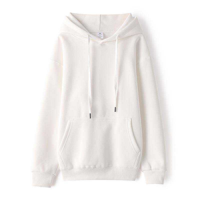 Unisex Casual Hoodie Soft Pullover Sweatshirt With Pocket XXXL белый