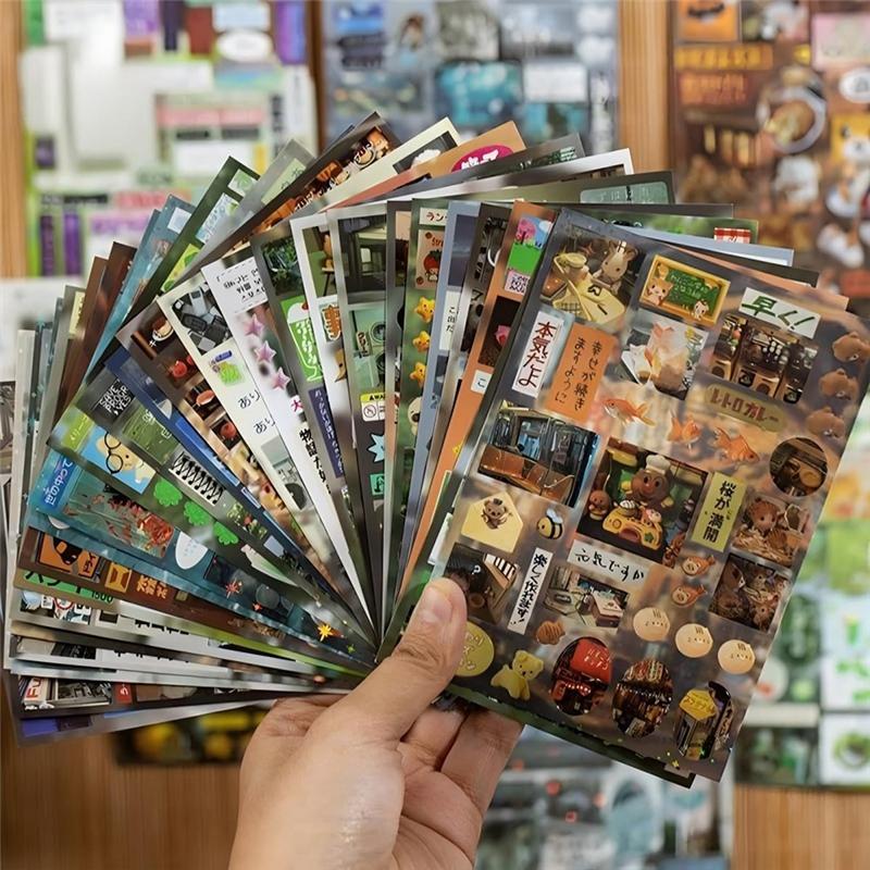 Art Coated Paper Japanese Sticker Book, 900+ Comic Stickers For Kids, Adults-Creative Activity