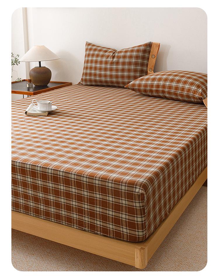 Cotton Fitted Sheet: Soft, Skin-Friendly, Moisture-Absorbing, Sweat-Wicking, Machine Washable Mattress Protector