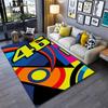 46 The Doctor Colorful Geometric Rectangle Carpet MotoGP Racing Fan Home Decor Mat Non Slip Floor Rug Living Room Area Rug