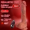 9 Zoll großer, realistischer Teleskop-Vibrationsdildo mit 10 Stoßmodi, 10 Vibrationsmodi, Heiz-, Rotations- und Saugfunktionen zur Stimulation des G-Punkts bei Frauen
