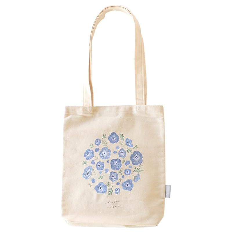 

green house embroidered tote bag small nemophila IT002-5