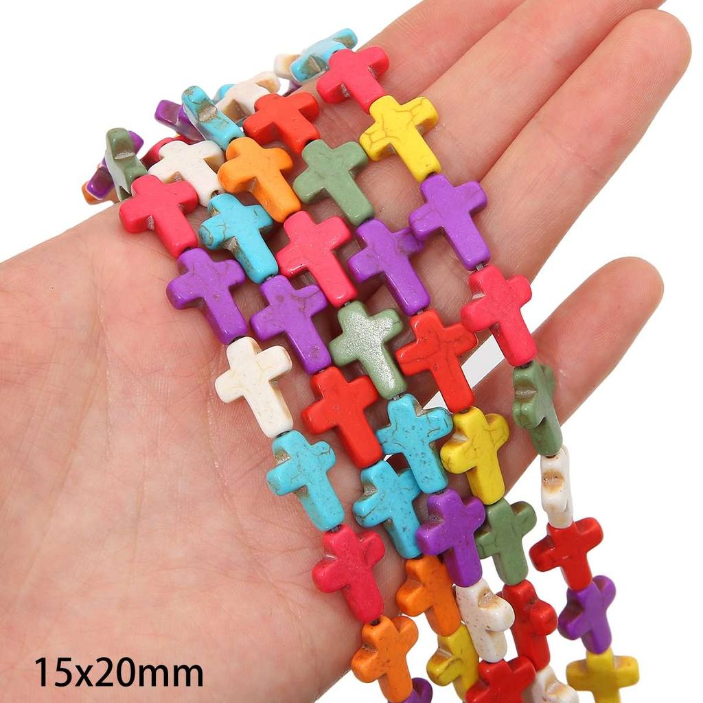 Synthetic Colour Turquoise Various Shapes of Colour Beads For Handmade Bracelet Necklace Keychain DIY Craft Jewelry Making Accessories