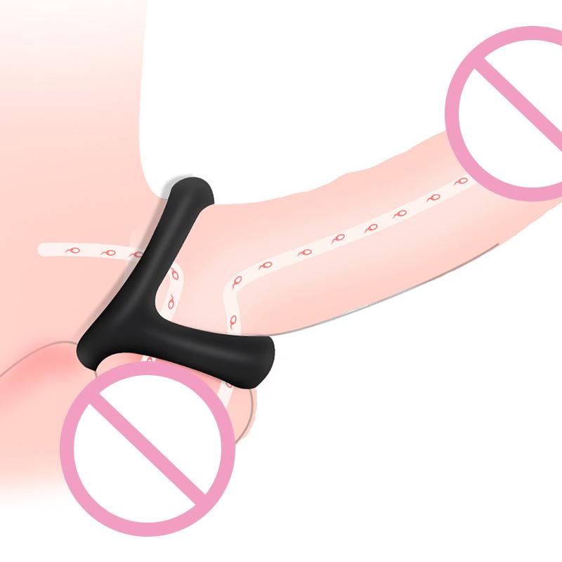 Silicone Lock Ring Male Lock Sperm Ring Penis Ring Ejaculation Delay Erection Rings Adult Sex Toys For Men Lock Sperm Trainer
