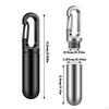 Compact Pill Organizer with Keychain Attachment - Convenient Storage for On-the-Go