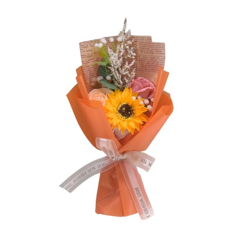 Soap Flower Petals Bouquets for Student Teacher Graduation Ceremony Thanskgiving