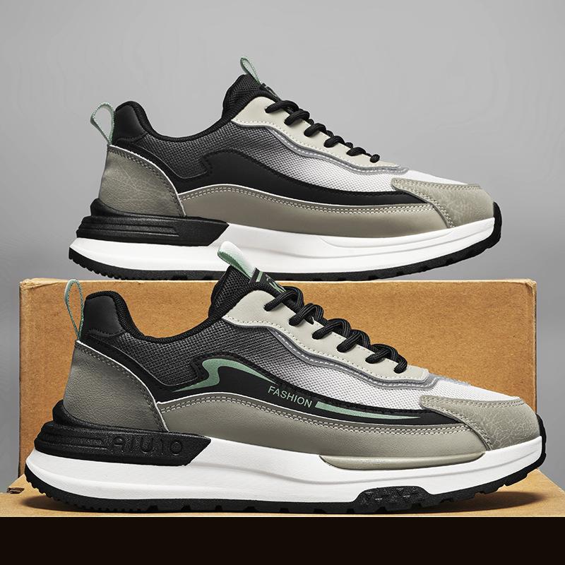 

Осенняя новая мода мужская спортивная обувь Forrest Gump повседневная дышащая сетчатая молодежная обувь для бега модная обувь 39 оливковое зеленый