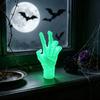 Glow in The Dark Spooky Figurine 3D Printed Mummy Hand Ornament, Statue with Bandage, Secret Room Landscaping Accessory Realistic Zombie for Halloween
