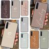 Pastel Name Custom Initials Cover For OPPO A96 A76 A16 A17 A57 A77 A57s A15 A5 A9 A31 A53 A52 A72 A93 A54 A74 A94 Case