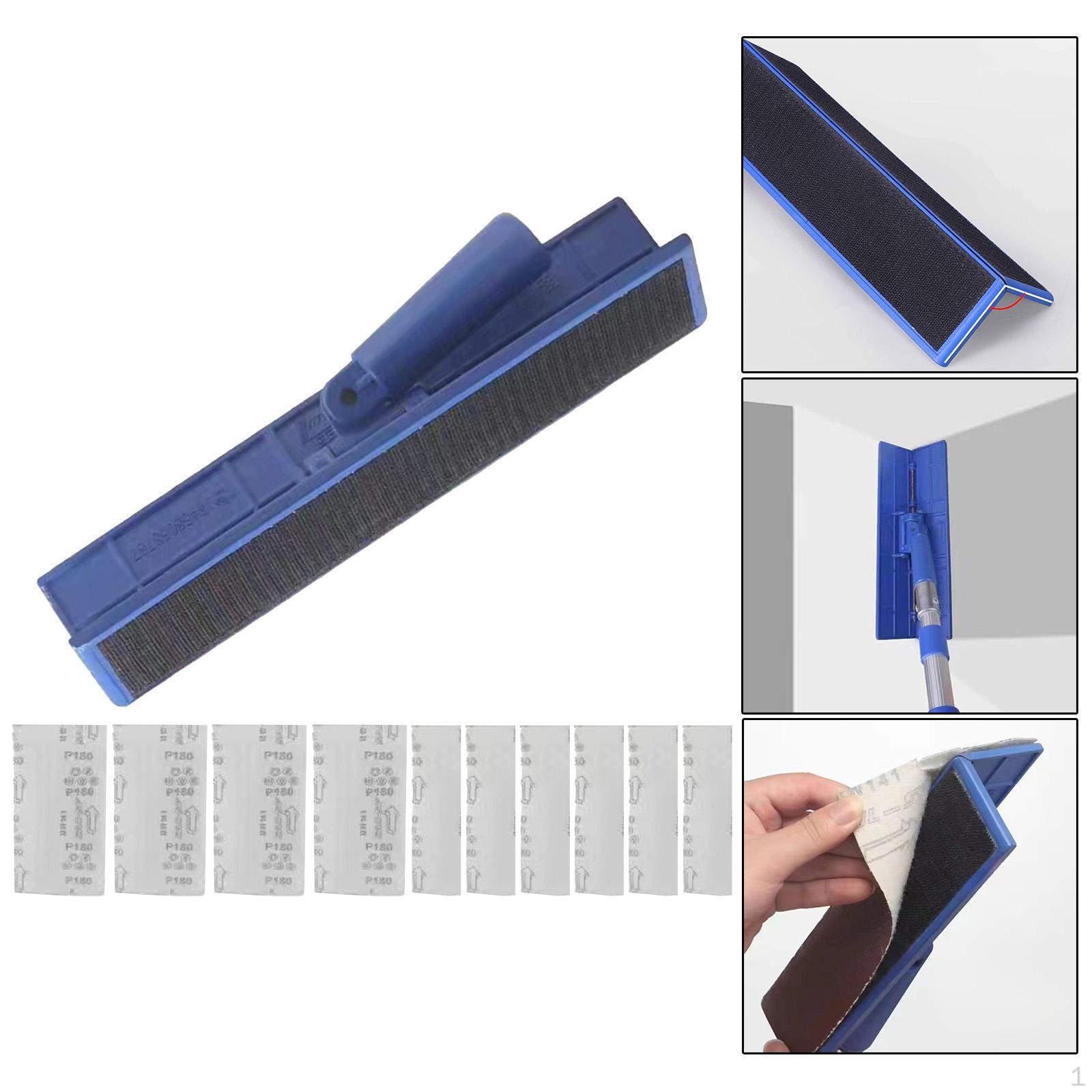 

Держатель наждачной бумаги Инструмент для полировки шпаклевки внутренних углов Гибкий с 10 ручными для сглаживания
