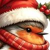 DIY Holiday Home Accents Christmas Bird Static Window Stickers, Cute Decorative Clings, PVC Waterproof Glass Stickers for Murals Windows And