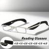 Men'S And Women'S New Folding Presbyopia Glasses Portable Ready-Made Prescription Hyperopia Glasses High-Definition Lenses +4.0