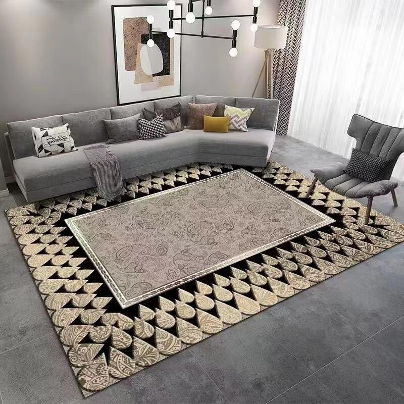 

Crystal Velvet Light Luxury Carpet Гостиная Диван Журнальный столик Коврик Современный Спальня Ковер Домашний Полный Ковер 100 * 200cm