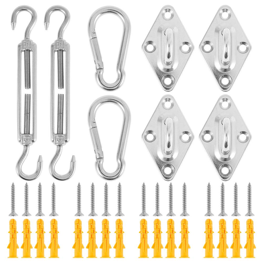 Stainless Steel Sun Sail Shade Shade Sail Canopy Fixing Fittings Accessory Safety Sun Canopy Fixing Fittings Awning Repair Kit