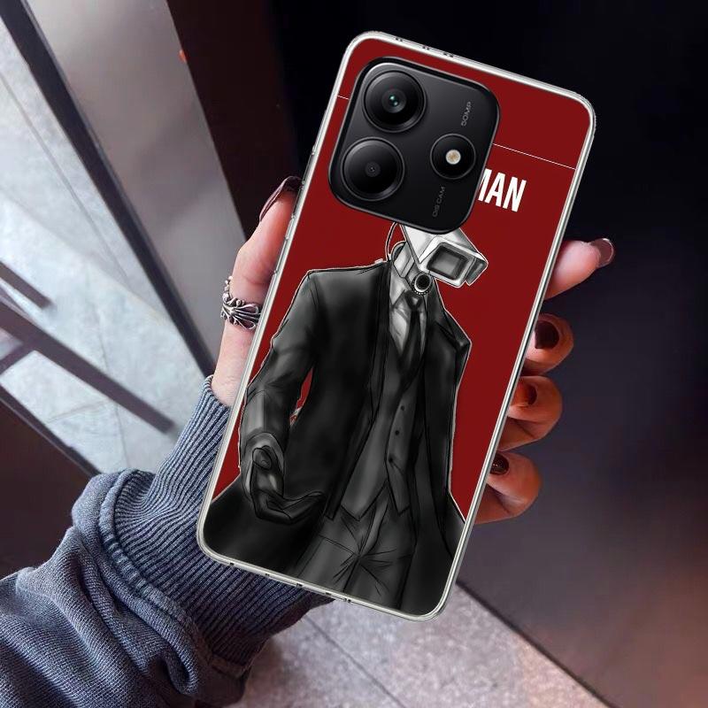 S-Skibidi Toilet Mobile Cell Phone Case For Xiaomi Redmi Note 10 11 12 13 14 15 Pro Plus 11S 12S 14S 11T 11E 10S Soft TPU Back C