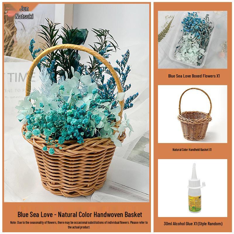 Back-to-School Gift: DIY Eternal Flower Mini Basket Ornament for Team Building & Decoration