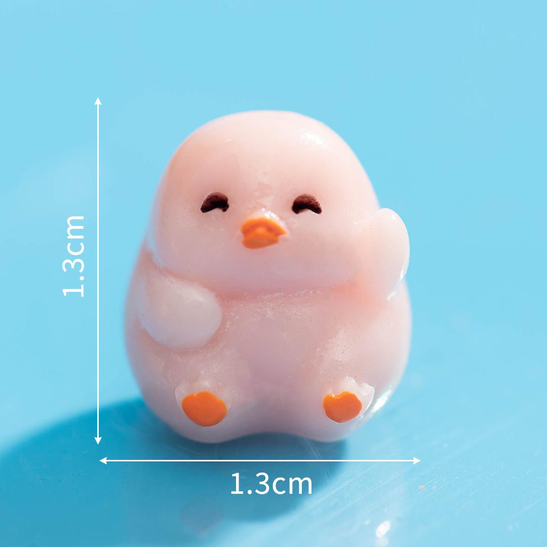 

Микропейзаж мультфильм милый маленький желтый утенок фигурка украшения своими руками декоративные аксессуары офисный стол смоляные украшения Duck s Friendship 10pcs