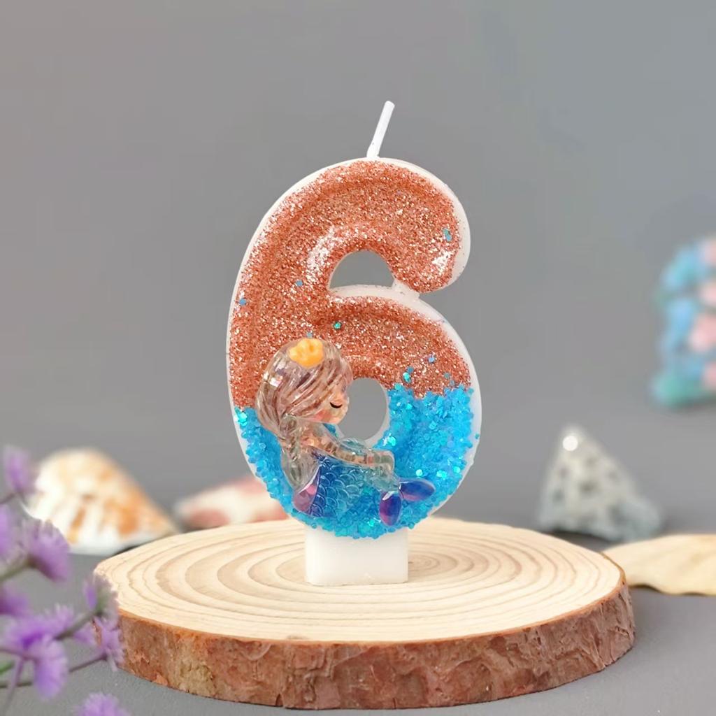 Number Candles 0-9 Set for Birthday, Supplies for Kids Party Baking